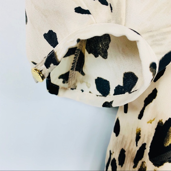 Vince Camuto Leopard Print Fresco Dress Size M - Picture 4 of 7